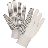 Gants en toile de coton &agrave; pois sur la paume, 8 oz, Petit EastCoast Offshore Supplies