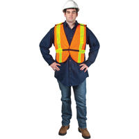 Veste de s&eacute;curit&eacute; d'usage standard, Orange haute visibilit&eacute;, Grand, Polyester EastCoast Offshore Supplies