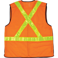 Veste de s&eacute;curit&eacute; pour la circulation d&eacute;tachable en cinq points, Orange haute visibilit&eacute;, Grand, Polyester EastCoast Offshore Supplies