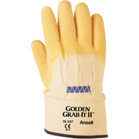 Golden Grab-It&reg; II Gloves, 10/X-Large, Rubber Latex Coating, 13 Gauge, Nylon Shell EastCoast Offshore Supplies