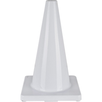 C&ocirc;ne de couleur pour la signalisation, 18", Blanc EastCoast Offshore Supplies