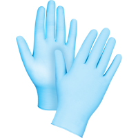 Gants tactiles jetables de calibre m&eacute;dical, Petit, Nitrile/vinyle, 4,5 mils, Sans poudre, Bleu, Classe 2 EastCoast Offshore Supplies