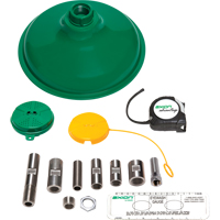 Axion Advantage&reg; Shower & Eye/Face Wash Upgrade Kit with Green ABS Plastic Eye/Face Wash Head & Showerhead EastCoast Offshore Supplies