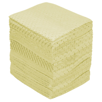 Industrial-Grade Fine Fibre Sorbent Pads, Hazmat, 15" x 17", 40 gal. Absorbancy EastCoast Offshore Supplies
