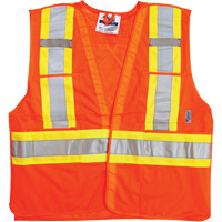 Vestes de s&eacute;curit&eacute; pour la circulation, Orange haute visibilit&eacute;, Grand/T-Grand, Polyester EastCoast Offshore Supplies