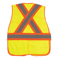 Flame-Resistant Surveyor Vest, High Visibility Lime-Yellow, Medium, Polyester EastCoast Offshore Supplies