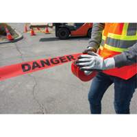 "Danger" Barricade Tape, Bilingual, 3" W x 1000' L, 1.5 mils, Black on Red EastCoast Offshore Supplies