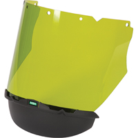 V-Gard&reg; Visor with Chin Protector for Arc Flash Application, Polycarbonate, Green Tint EastCoast Offshore Supplies