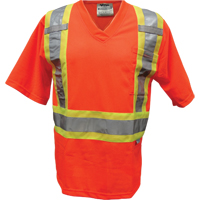 Mesh Safety T-Shirt, Polyester, Small, Orange EastCoast Offshore Supplies
