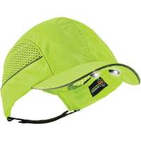Skullerz&reg; 8960 Short Brim Bump Cap with LED Lighting, High Visibility Lime Green EastCoast Offshore Supplies