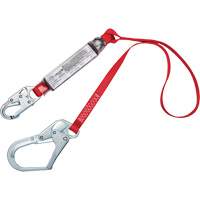 Shock-Absorbing Lanyard, 4', Snap Hook Center, Rebar Hook Leg Ends, Polyester EastCoast Offshore Supplies