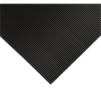 Tapis ondul&eacute; pour tableau de contr&ocirc;le no 702, 2' la x 10' lo, 1/4" &eacute;paisseur, Noir, PVC EastCoast Offshore Supplies