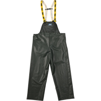 Journeyman Chemical Resistant Rain Bib Pants, Small, Green, Polyester/PVC EastCoast Offshore Supplies