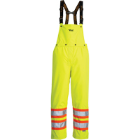 Journeyman Detachable Bib Safety Pants, Polyester, Small, High Visibility Lime-Yellow EastCoast Offshore Supplies