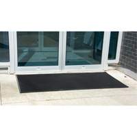 Outdoor Entrance Matting, Rubber, Scraper Type, Textured Pattern, 2' x 2-2/3', Black EastCoast Offshore Supplies