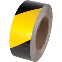 Tuff Mark&reg; Floor Marking Tape, 2" x 100', Polyester, Black and Yellow EastCoast Offshore Supplies