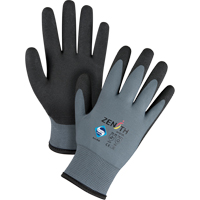 Gants enduits de premi&egrave;re qualit&eacute; ZX-30°, 8/Moyen, R&ecirc;vetement PVC, Calibre 15, Enveloppe en Nylon EastCoast Offshore Supplies