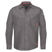 IQ Endurance&reg; Men's Work Shirts, Small, Grey EastCoast Offshore Supplies