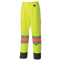 6009 Pantalon de s&eacute;curit&eacute; routi&egrave;re respirant, Polyester, T-petit, Jaune lime haute visibilit&eacute; EastCoast Offshore Supplies