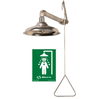 All Stainless Steel Drench Shower, Wall-Mount EastCoast Offshore Supplies