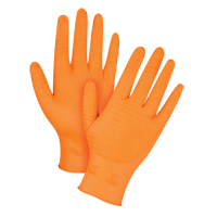 Gants de poids lourd Gripper, Moyen, Nitrile, 7 mils, Sans poudre, Orange EastCoast Offshore Supplies
