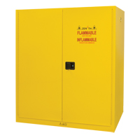 Vertical Drum Storage Cabinet, 110 US gal. Cap., 2 Drums, Yellow EastCoast Offshore Supplies