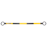 Telescopic Barricade Bar, 85" Extended Length, Black/Yellow EastCoast Offshore Supplies