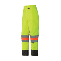 6039 Pantalon de s&eacute;curit&eacute; imperm&eacute;able pour le contr&ocirc;le de la circulation, Polyester, T-petit, Jaune lime haute visibilit&eacute; EastCoast Offshore Supplies