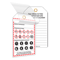 Self-Laminating Workplace Tags, Cardstock, 3-3/8" W x 5-3/4" H, French EastCoast Offshore Supplies