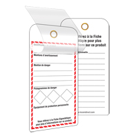 GHS Self-Laminating Workplace Tags, Cardstock, 3" W x 6" H, French EastCoast Offshore Supplies