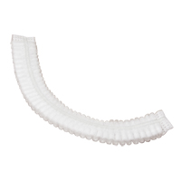 Pleated Bouffant Cap, Polypropylene, 19", White EastCoast Offshore Supplies