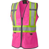 139PK Women's Safety Vest, Pink, X-Small, Polyester EastCoast Offshore Supplies