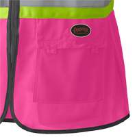 139PK Women's Safety Vest, Pink, X-Small, Polyester EastCoast Offshore Supplies