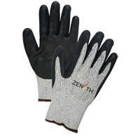 Gants &eacute;lastiques sans coutures r&eacute;sistants &agrave; la coupe pour temp&eacute;ratures froides, Taille Grand/9, Calibre 13, Rev&ecirc;tement Mousse de nitrile, Enveloppe en PEHP, ASTM ANSI niveau A4 EastCoast Offshore Supplies
