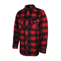Chemise &agrave; carreaux en molleton solaire, Hommes, Grand, Rouge EastCoast Offshore Supplies