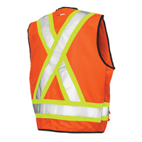 Veste de s&eacute;curit&eacute; pour arpenteur, Orange haute visibilit&eacute;, Grand, Polyester EastCoast Offshore Supplies