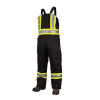 Lined Safety Overalls, Polyester/Polyurethane, Large, Black EastCoast Offshore Supplies