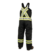 Lined Safety Overalls, Polyester/Polyurethane, Large, Black EastCoast Offshore Supplies