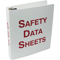 Plastic Safety Data Sheet Binder EastCoast Offshore Supplies