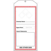 Tr&egrave;s grandes &eacute;tiquettes SGH, Papier cartonn&eacute;, 3-7/8" la x 8-1/2" h, Anglais EastCoast Offshore Supplies