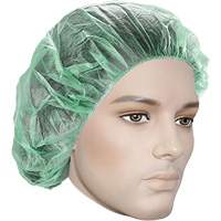Bouffant Caps, Polypropylene, 21", Green EastCoast Offshore Supplies