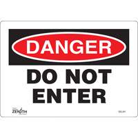 Enseigne Do Not Enter, 7" x 10", Vinyle, Anglais EastCoast Offshore Supplies