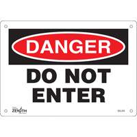 Enseigne Do Not Enter, 7" x 10", Aluminium, Anglais EastCoast Offshore Supplies