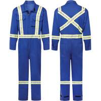 Avenger 7 oz. Flame Resistant Coveralls, Size 38 (Tall), Royal Blue EastCoast Offshore Supplies
