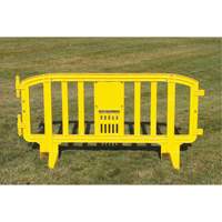 Movit Barricade, Interlocking, 78" L x 39" H, Yellow EastCoast Offshore Supplies