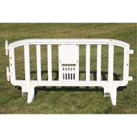 Movit Barricade, Interlocking, 78" L x 39" H, White EastCoast Offshore Supplies
