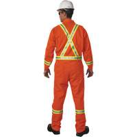 Combinaison non doubl&eacute;e haute visibilit&eacute;, Taille Petit, Orange EastCoast Offshore Supplies