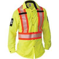 Ripstop High-Visibility Long Sleeve Shirt, Polyester, Small, High Visibility Lime-Yellow EastCoast Offshore Supplies
