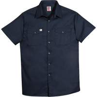 Chemise de travail &agrave; manches courtes en tissu crois&eacute;, Hommes, 4T-Grand, Bleu marine EastCoast Offshore Supplies