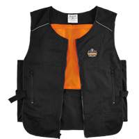 Veste de refroidissement &agrave; changement de phase l&eacute;g&egrave;re avec sachets 6260 Chill-Its, Petit/Moyen, Noir EastCoast Offshore Supplies